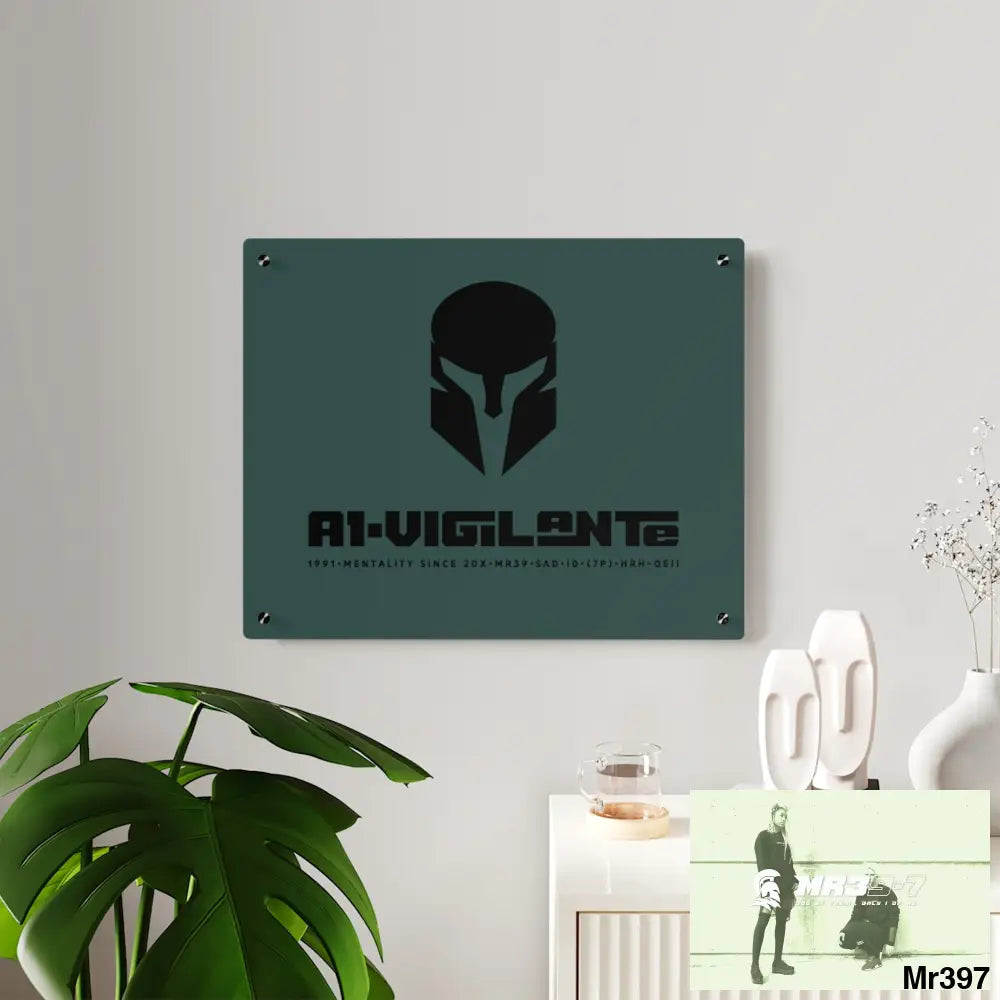 A1-Vigilante Sparta Acrylic Wall Art Panels Home Decor