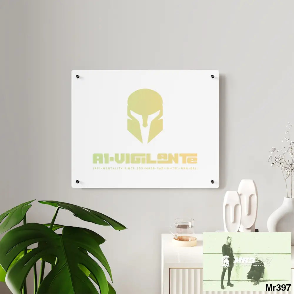 A1-Vigilante -Sparta Sparta Acrylic Wall Art Panels Home Decor