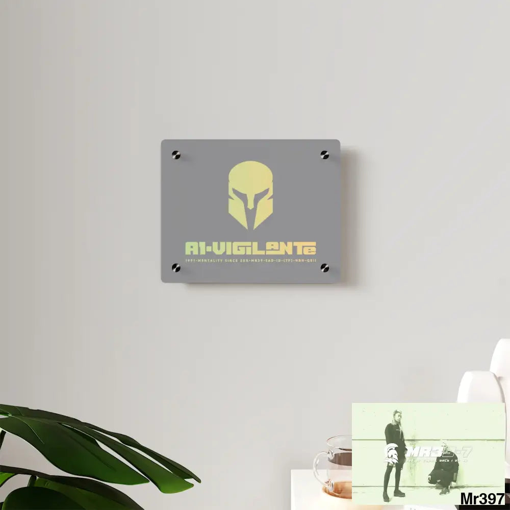 A1-Vigilante -Sparta Sparta Acrylic Wall Art Panels Home Decor