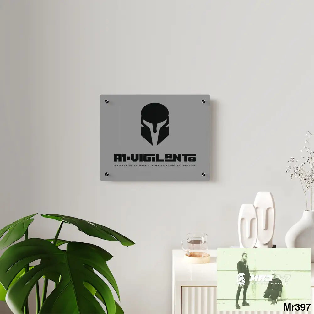 A1-Vigilante Sparta Acrylic Wall Art Panels Home Decor