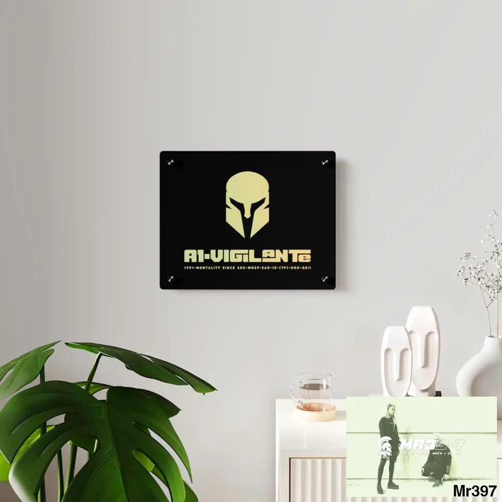 A1-Vigilante -Sparta Sparta Acrylic Wall Art Panels Home Decor