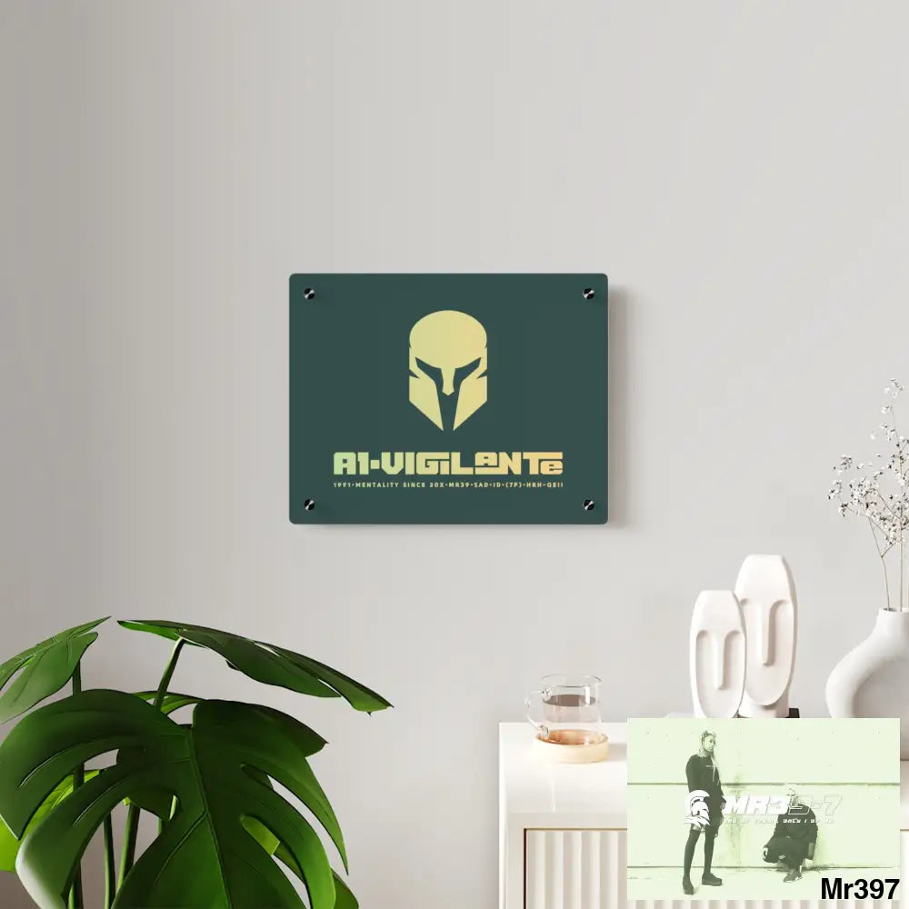 A1-Vigilante Sparta Acrylic Wall Art Panels Home Decor