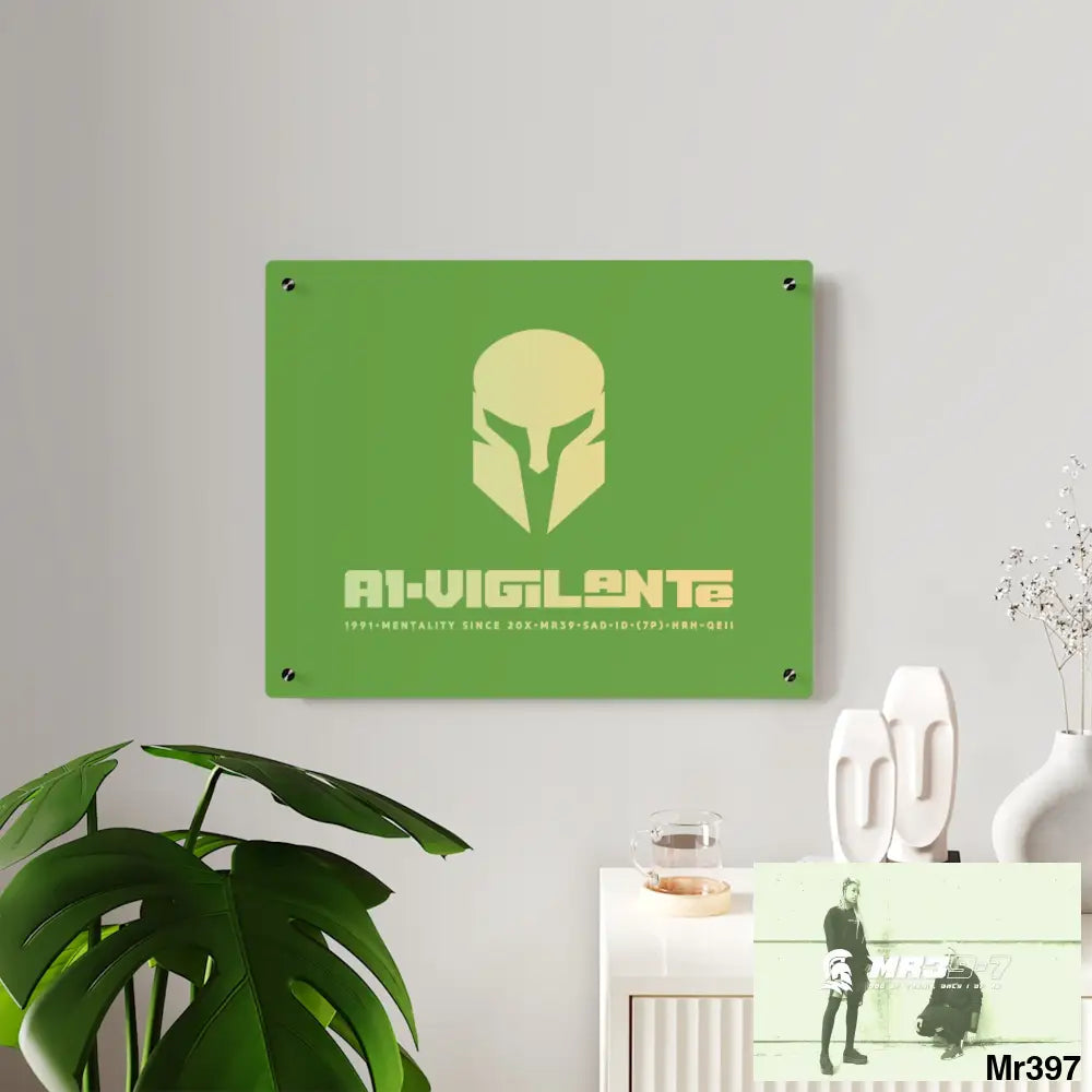 A1-Vigilante -Sparta Sparta Acrylic Wall Art Panels Home Decor