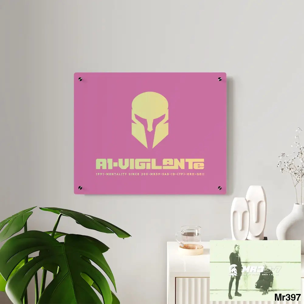 A1--Vigilante -Sparta Sparta Acrylic Wall Art Panels Home Decor