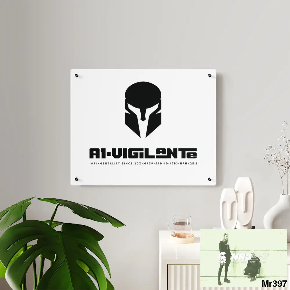 A1-Vigilante Sparta Acrylic Wall Art Panels Home Decor
