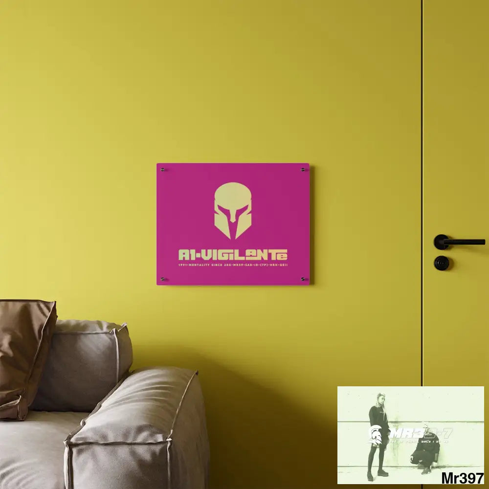 A1--Vigilante -Sparta Sparta Acrylic Wall Art Panels Home Decor