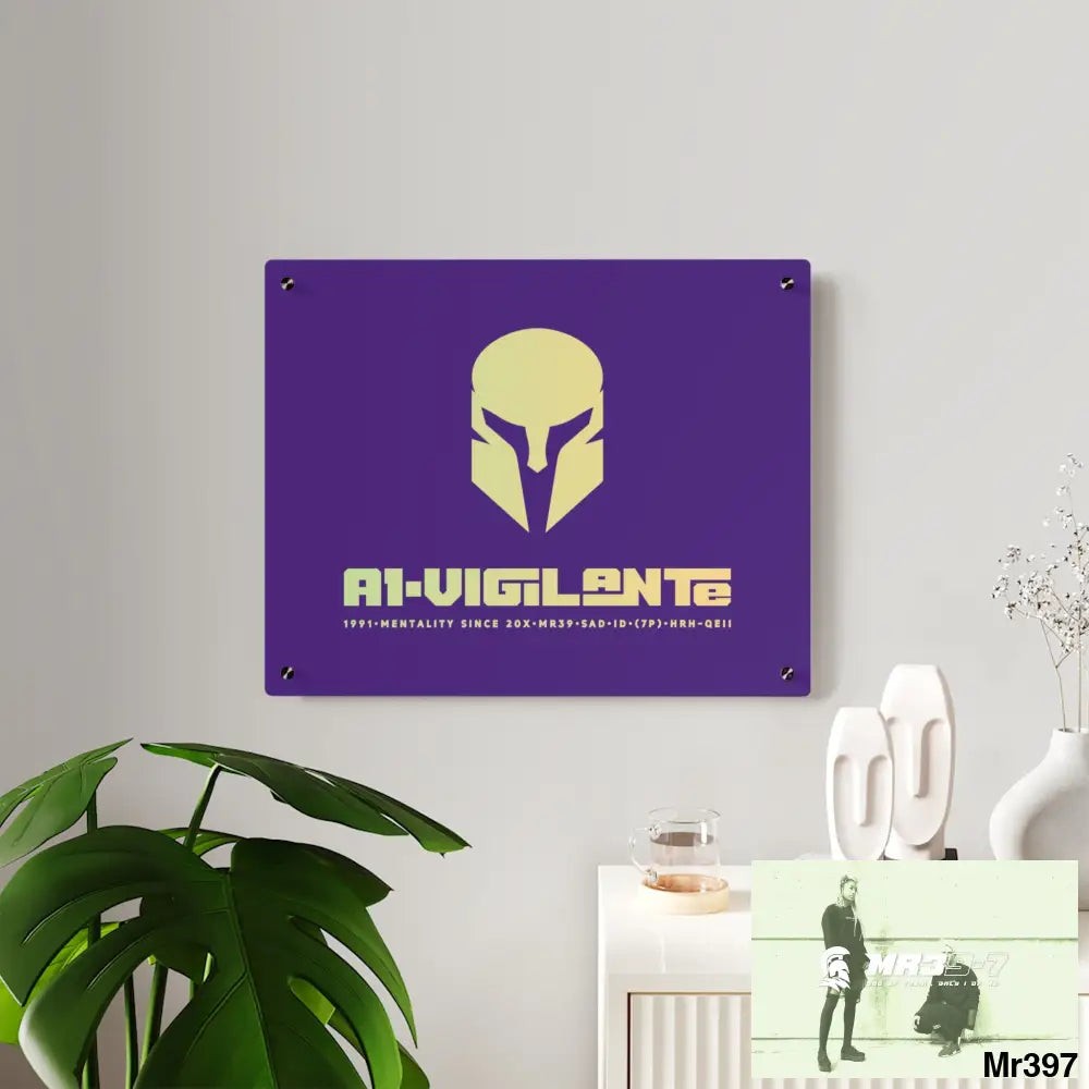 A1--Vigilante -Sparta Sparta Acrylic Wall Art Panels Home Decor