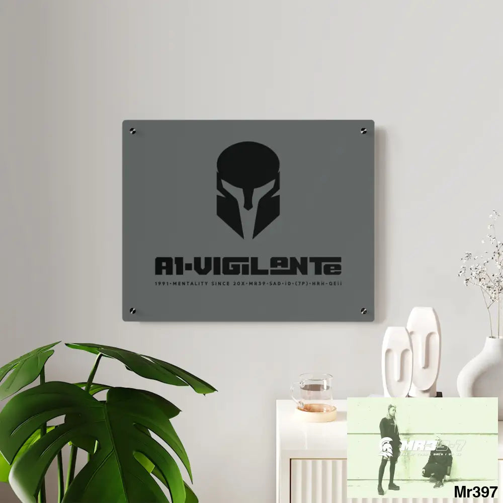 A1-Vigilante Sparta Acrylic Wall Art Panels Home Decor