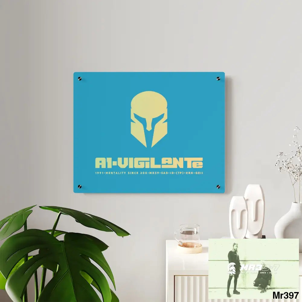 A1-Vigilante -Sparta Sparta Acrylic Wall Art Panels Home Decor