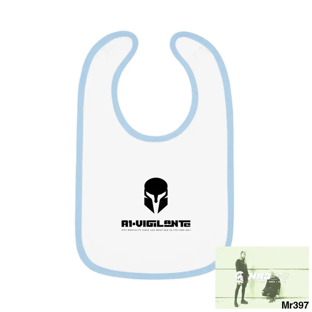 A1-Vigilante Sparta Baby Contrast Trim Jersey Bib Kids clothes