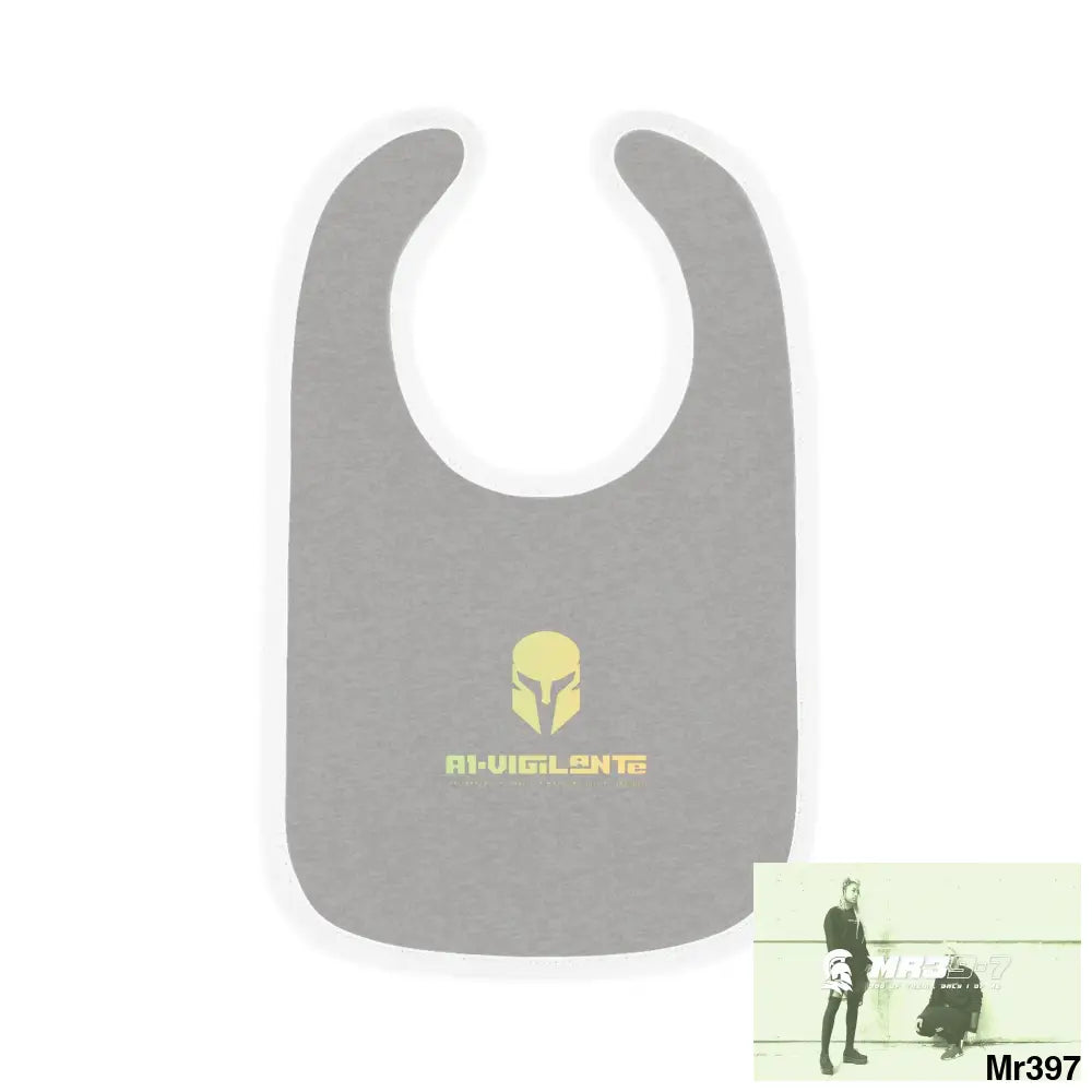 A1-Vigilante Sparta Baby Contrast Trim Jersey Bib Kids clothes