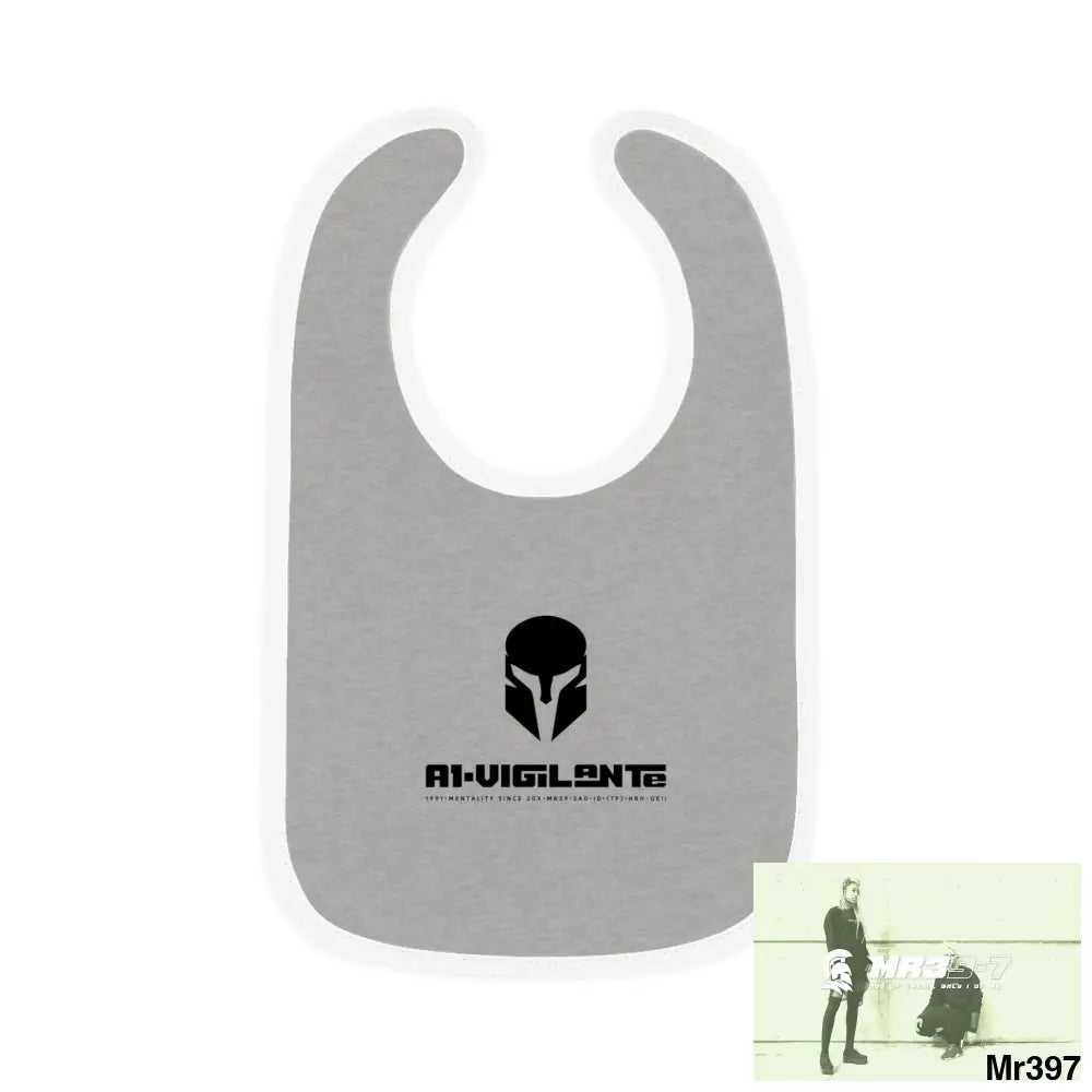 A1-Vigilante Sparta Baby Contrast Trim Jersey Bib Kids clothes