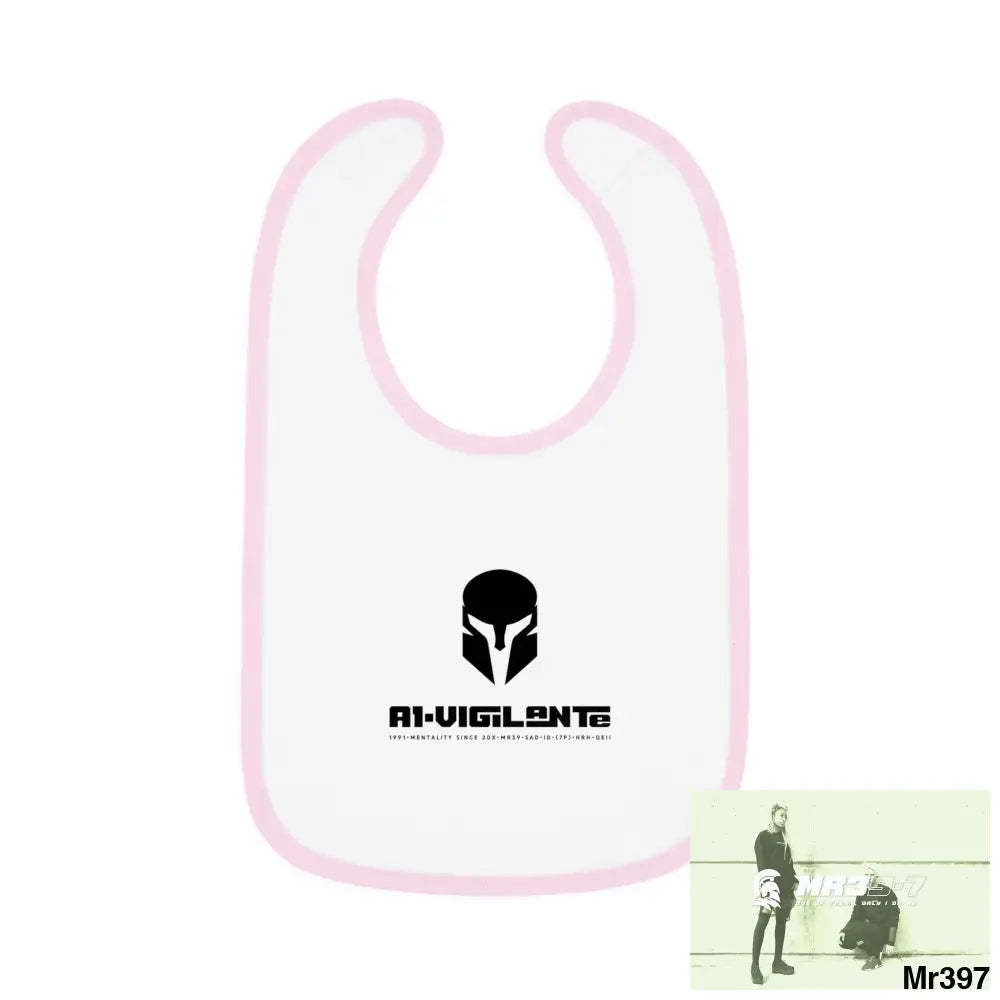 A1-Vigilante Sparta Baby Contrast Trim Jersey Bib Kids clothes