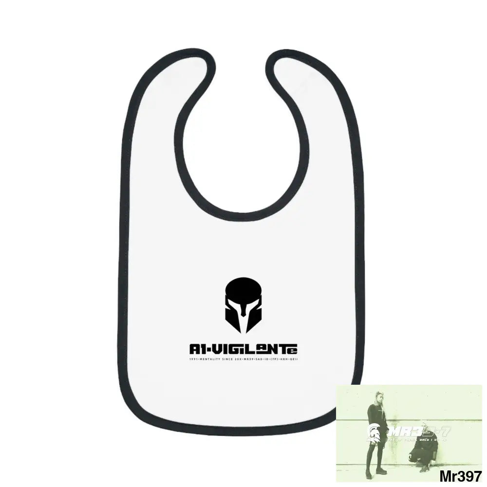 A1-Vigilante Sparta Baby Contrast Trim Jersey Bib Kids clothes