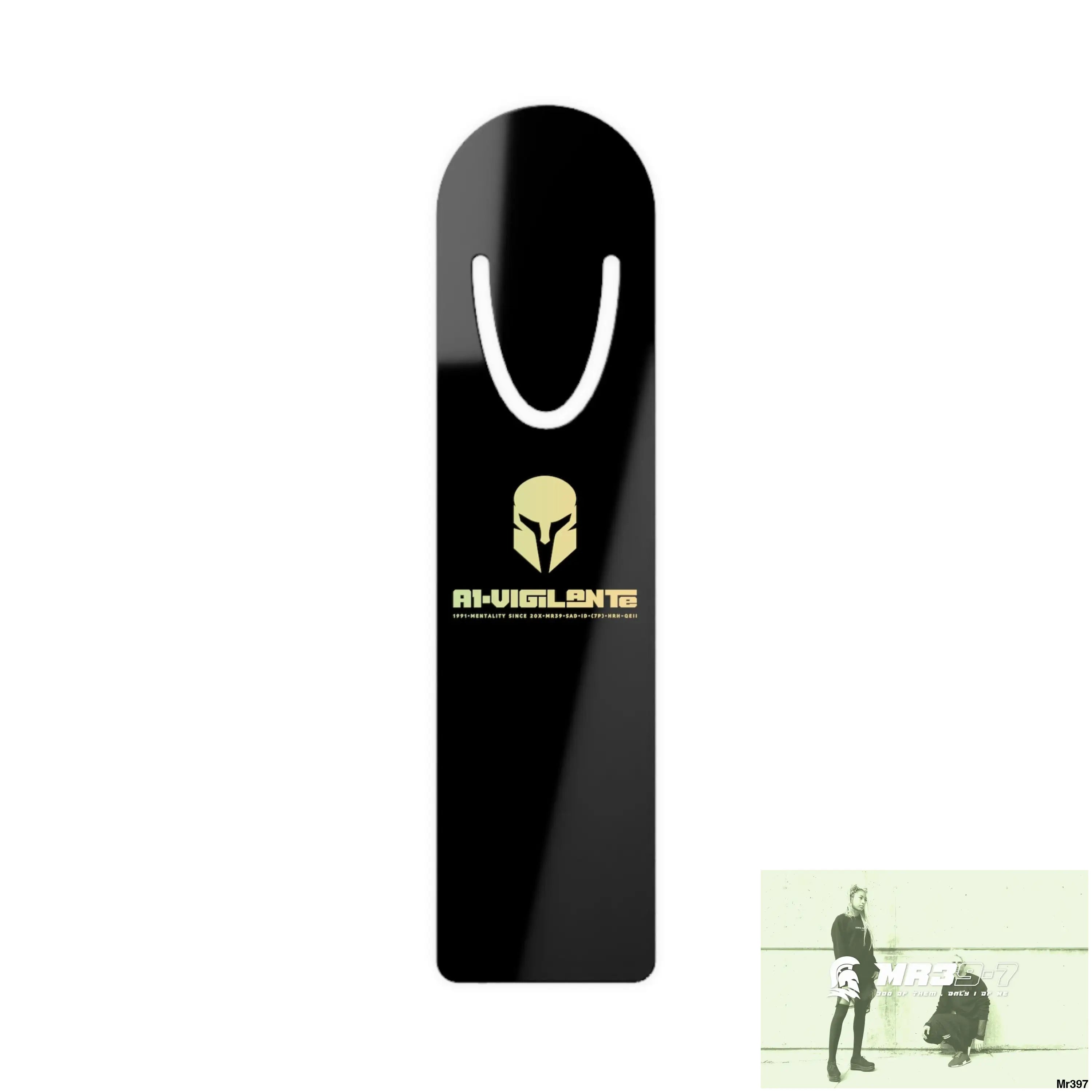 A1• Vigilante Sparta Bookmark One size / White Accessories