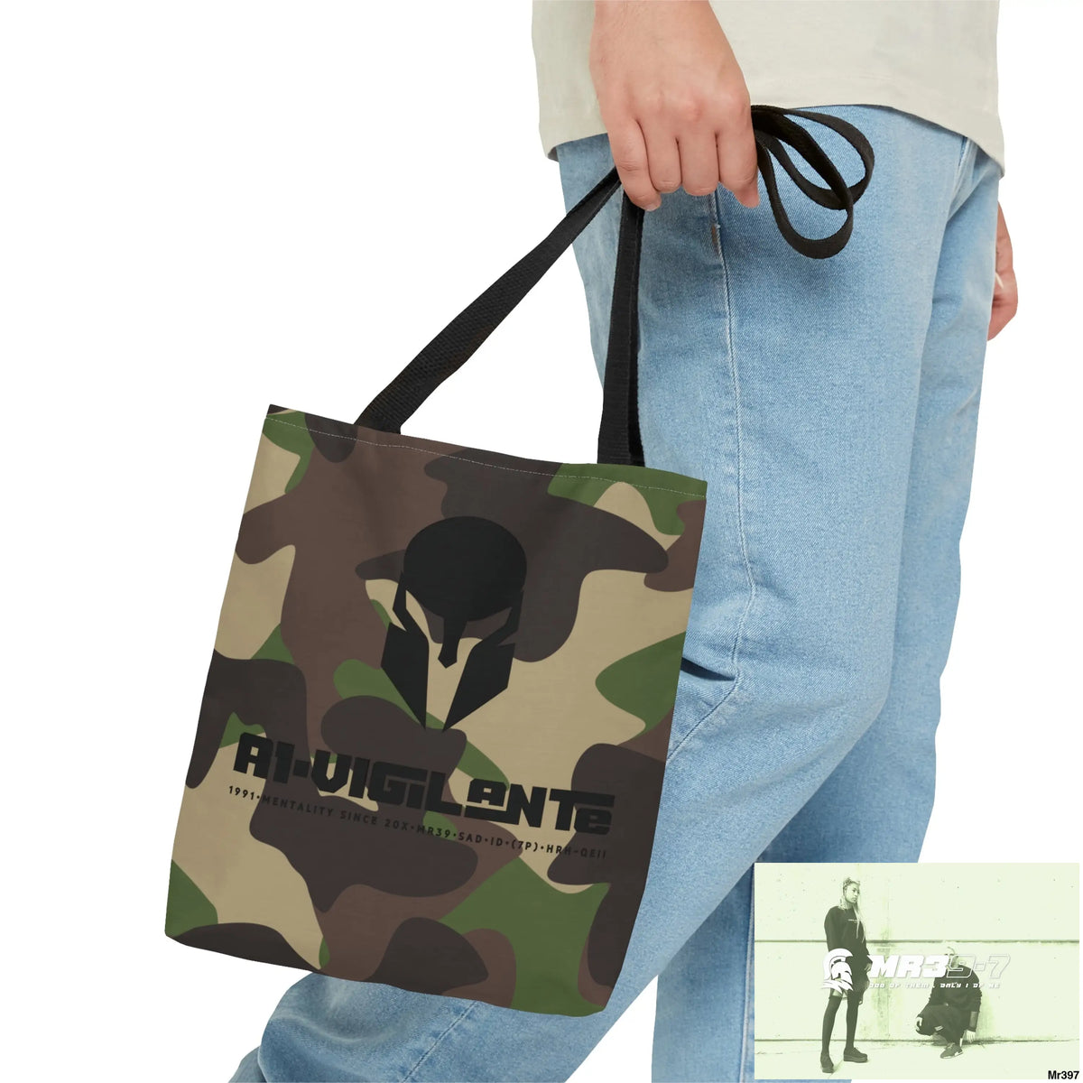 A1- Vigilante Sparta Camo Tote Bag (AOP) Bags