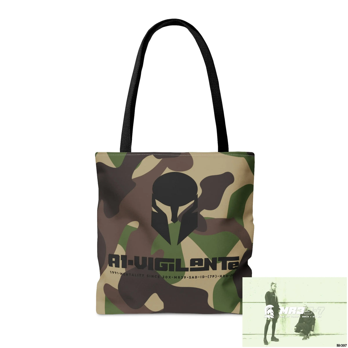 A1- Vigilante Sparta Camo Tote Bag (AOP) Bags