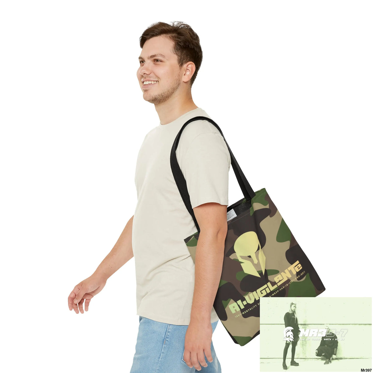 A1- Vigilante Sparta Camo Tote Bag (AOP) Bags