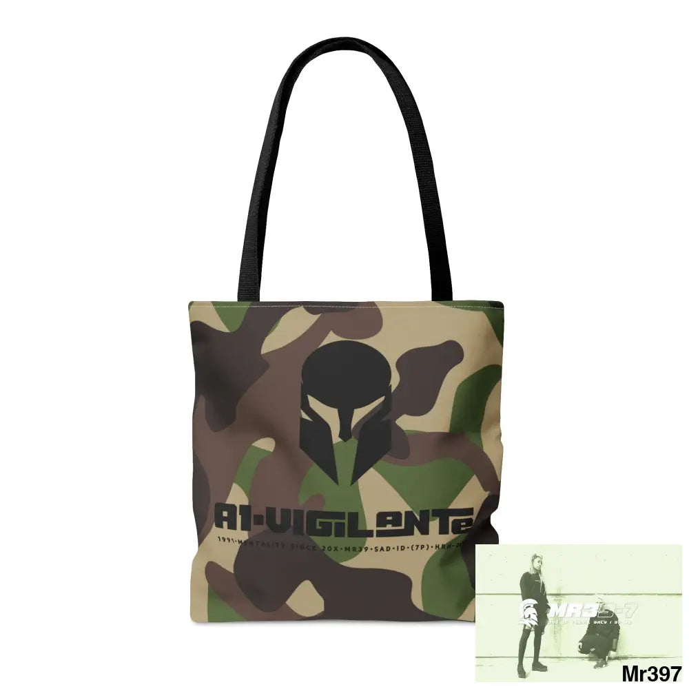 A1- Vigilante Sparta Camo Tote Bag (AOP) Bags