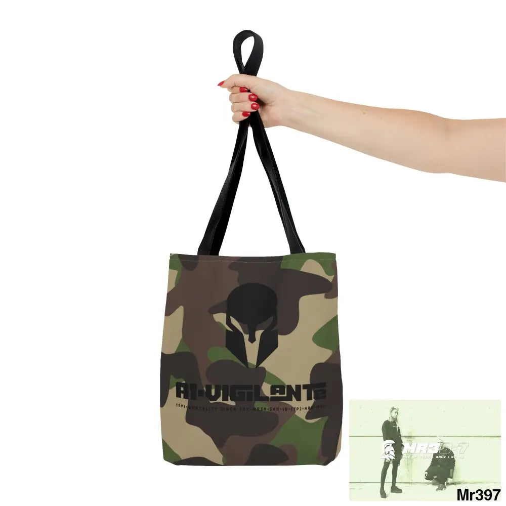 A1- Vigilante Sparta Camo Tote Bag (AOP) Bags