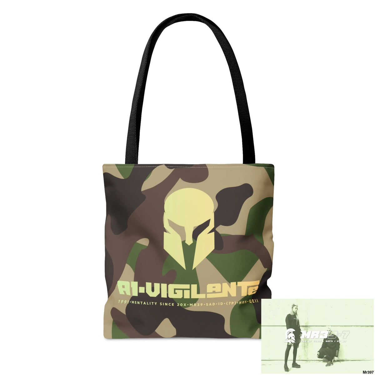 A1- Vigilante Sparta Camo Tote Bag (AOP) Bags
