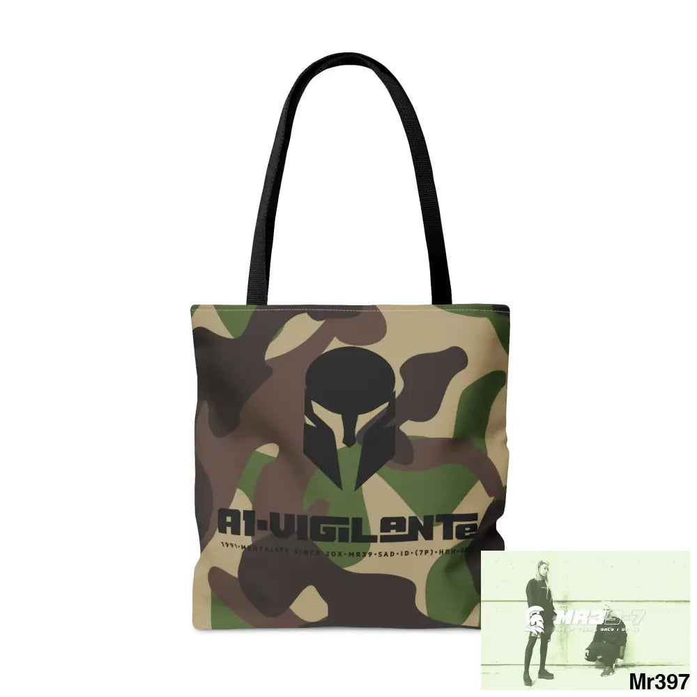 A1- Vigilante Sparta Camo Tote Bag (AOP) Bags