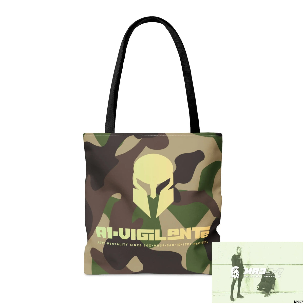 A1- Vigilante Sparta Camo Tote Bag (AOP) Bags