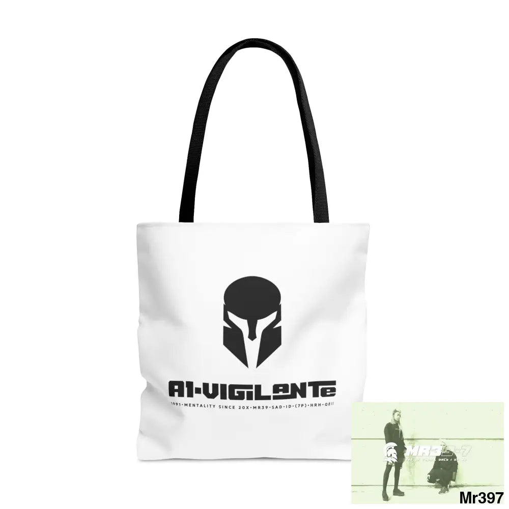 A1- Vigilante Sparta Camo Tote Bag (AOP) Large Bags