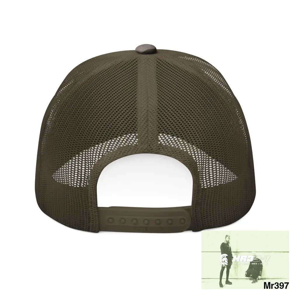 A1 Vigilante Sparta Camouflage Trucker Hat with Embroidery | Military Style Cap Outdoor Adventure Gear Hunting