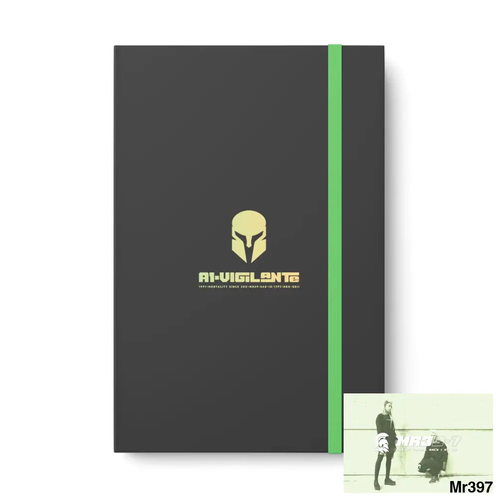 A1-Vigilante Sparta Color Contrast Notebook - Ruled 5.5’’ x 8.25’’ / Lime / Ruled line Paper products