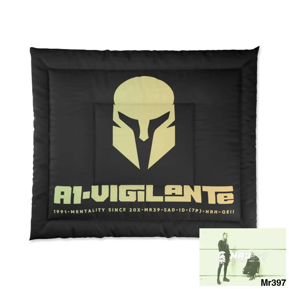 A1-Vigilante Sparta Comforter 104’’ × 88’’ Home Decor