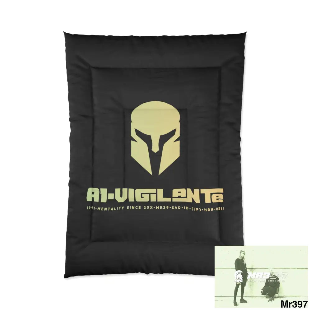 A1-Vigilante Sparta Comforter 68’’ × 92’’ Home Decor