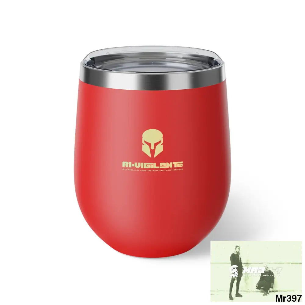 A1-Vigilante Sparta Copper Vacuum Insulated Cup 12oz Red / 12oz Mug