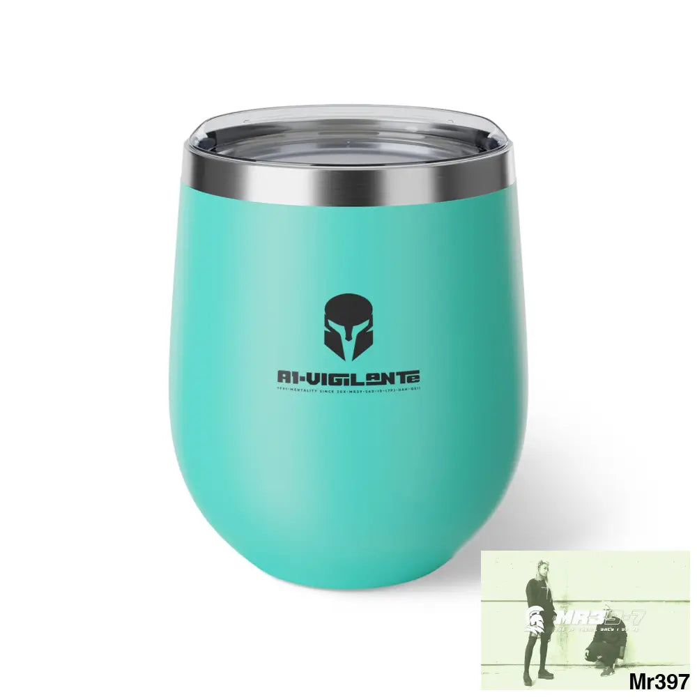 A1-Vigilante Sparta Copper Vacuum Insulated Cup 12oz Turquoise / 12oz Mug
