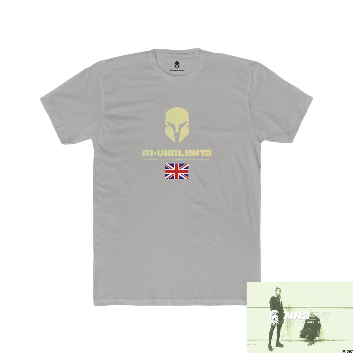 A1-Vigilante Sparta Create your own Adventures and your dreams will follow Men’s Cotton Crew Tee Solid Light Grey / S