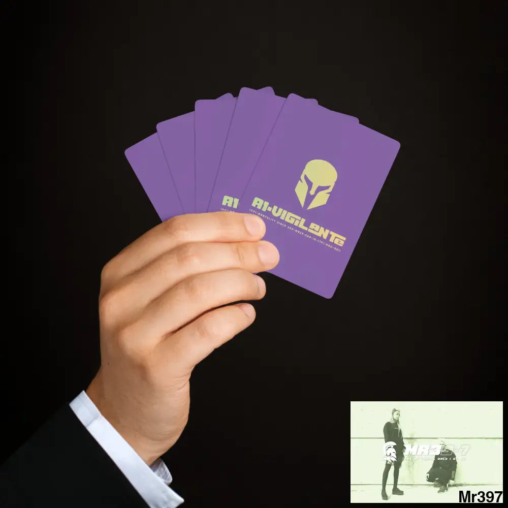 A1-Vigilante Sparta Custom Poker Cards 2.47’’ x 3.47’’ / White / Semi Glossy Paper products