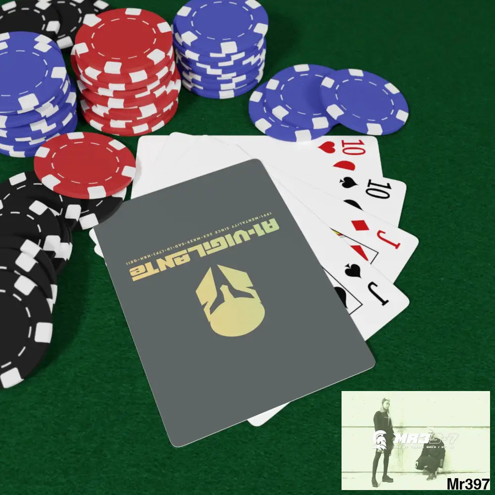 A1-Vigilante Sparta Custom Poker Cards 2.47’’ x 3.47’’ / White / Semi Glossy Paper products