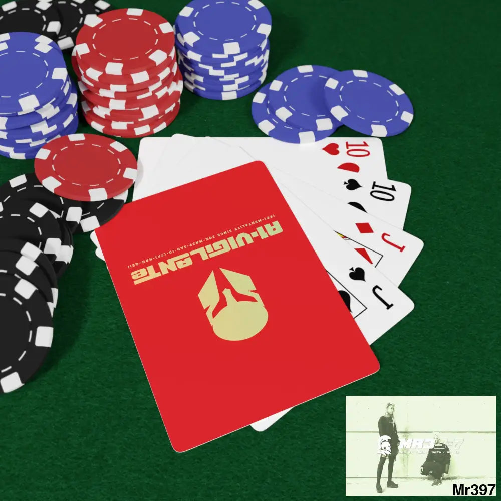 A1-Vigilante Sparta Custom Poker Cards 2.47’’ x 3.47’’ / White / Semi Glossy Paper products