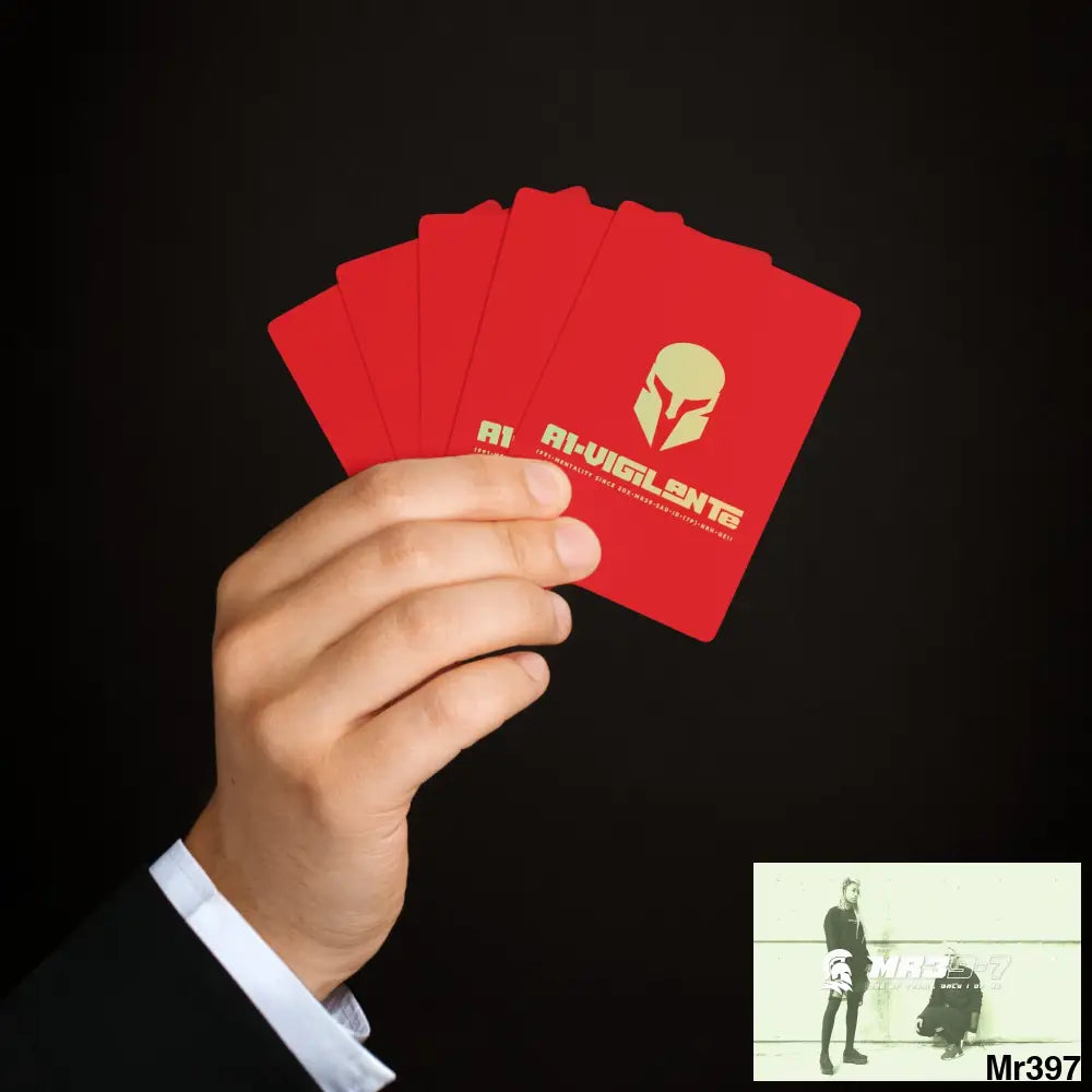 A1-Vigilante Sparta Custom Poker Cards 2.47’’ x 3.47’’ / White / Semi Glossy Paper products