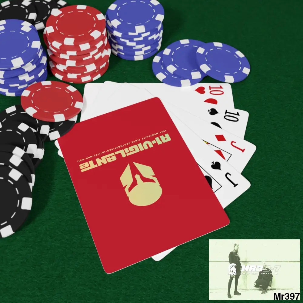 A1-Vigilante Sparta Custom Poker Cards 2.47’’ x 3.47’’ / White / Semi Glossy Paper products