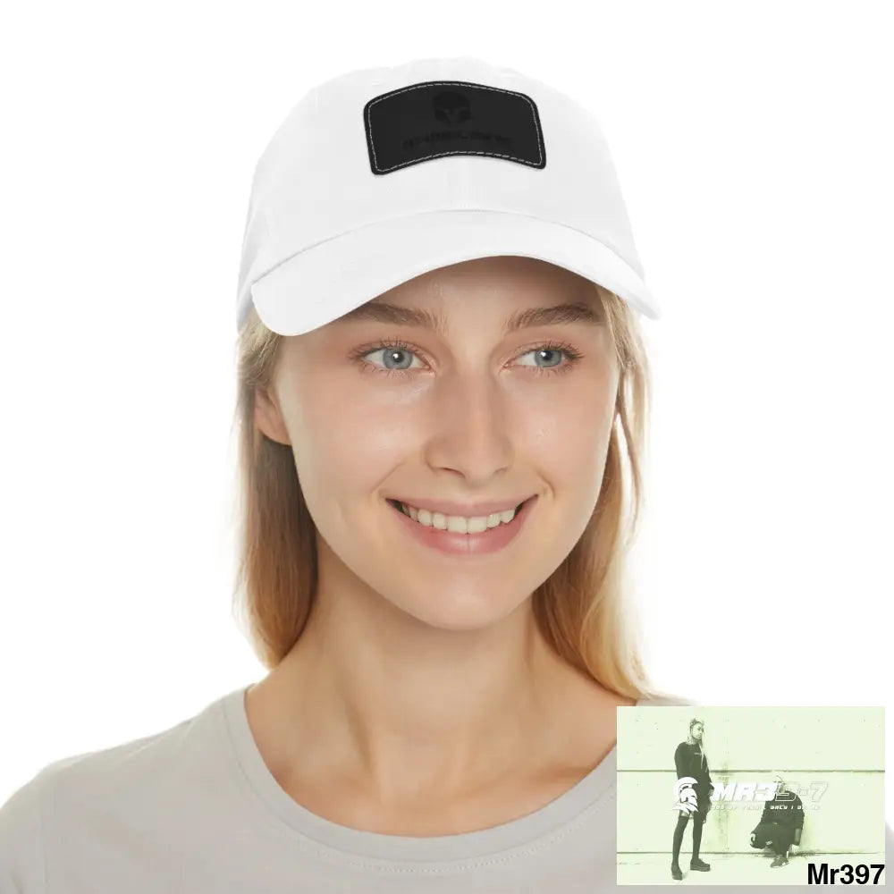 A1•Vigilante Sparta Dad Hat with Leather Patch (Rectangle) Hats