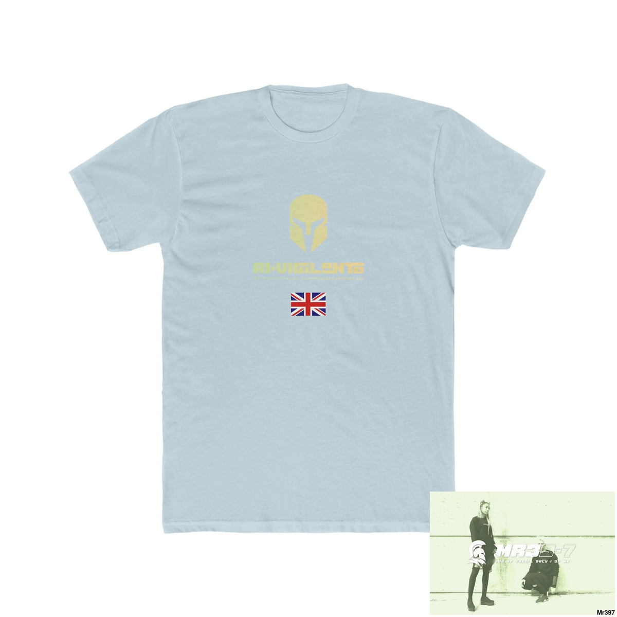 A1-Vigilante Sparta Dahab 2014 In Blind 130 million Crew Men’s Cotton Crew Tee Solid Light Blue / S T-Shirt