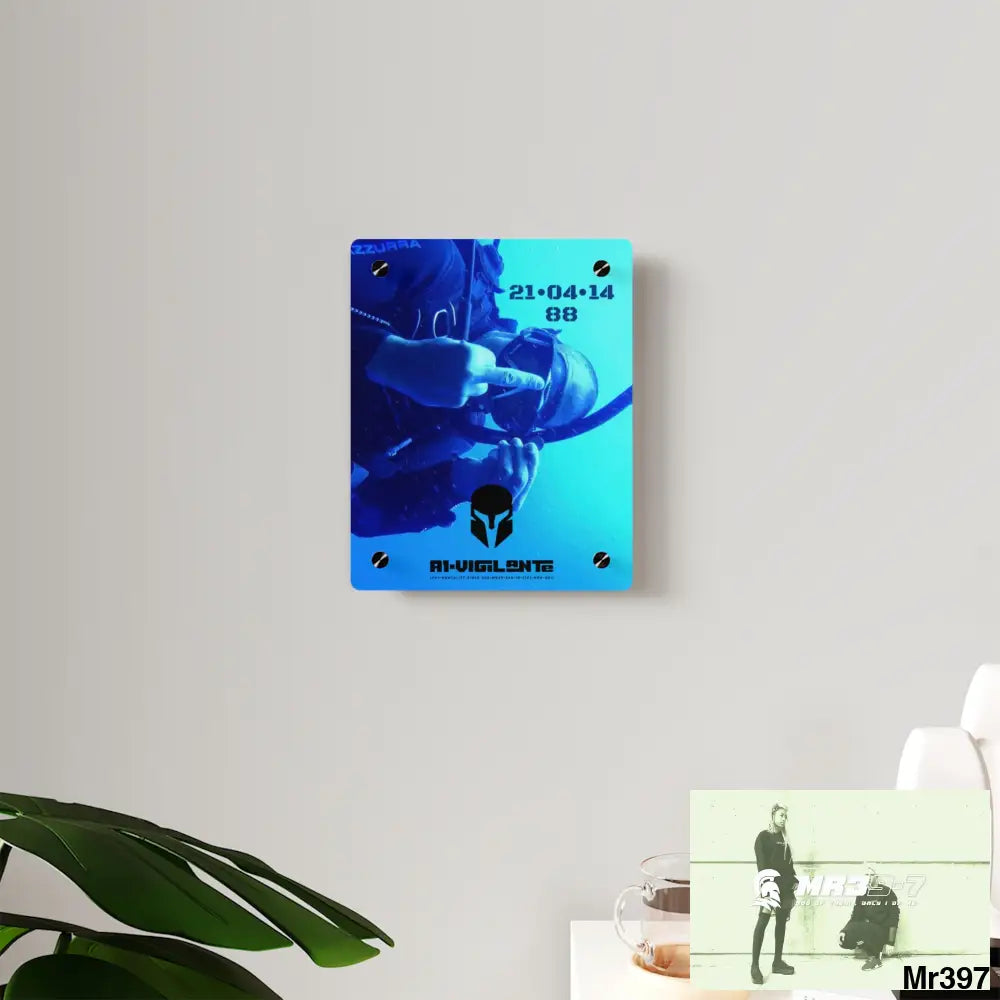 A1-Vigilante Sparta Dahab Egypt The Blue Hole 2014 HRH QEII Birthday 21/04/14 Acrylic Wall Art Panel 8″ x 10″