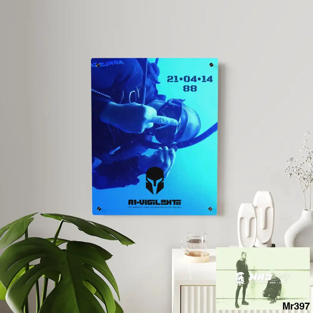 A1-Vigilante Sparta Dahab Egypt The Blue Hole 2014 HRH QEII Birthday 21/04/14 Acrylic Wall Art Panel Home Decor