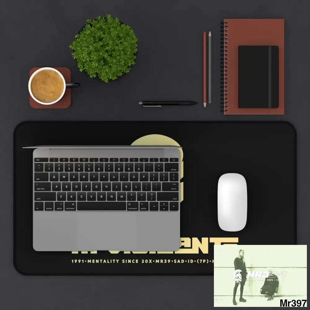 A1-Vigilante Sparta Desk Mat 12’’ × 22’’ Home Decor