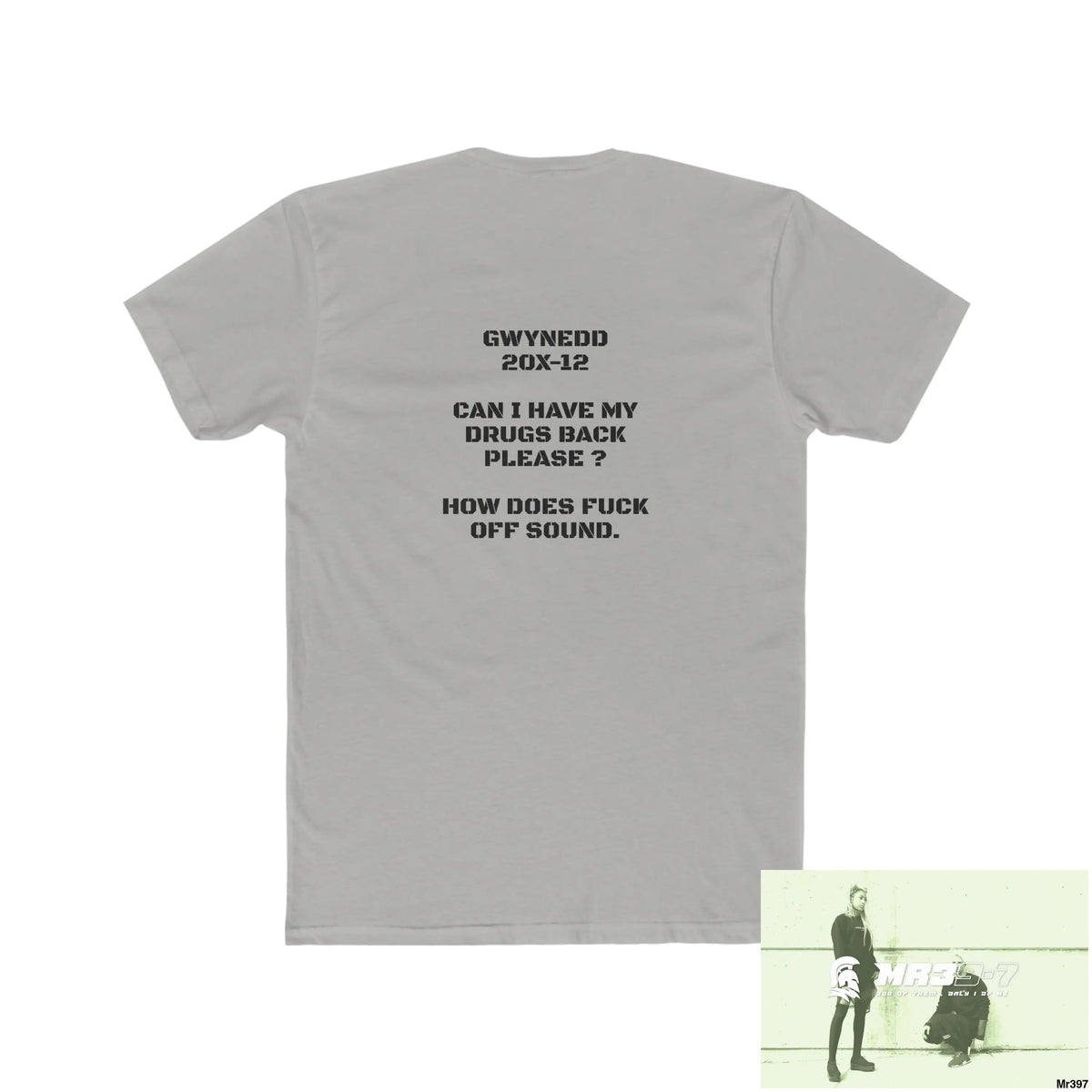 A1-Vigilante Sparta Drugs back please ? Men’s Cotton Crew Tee T-Shirt