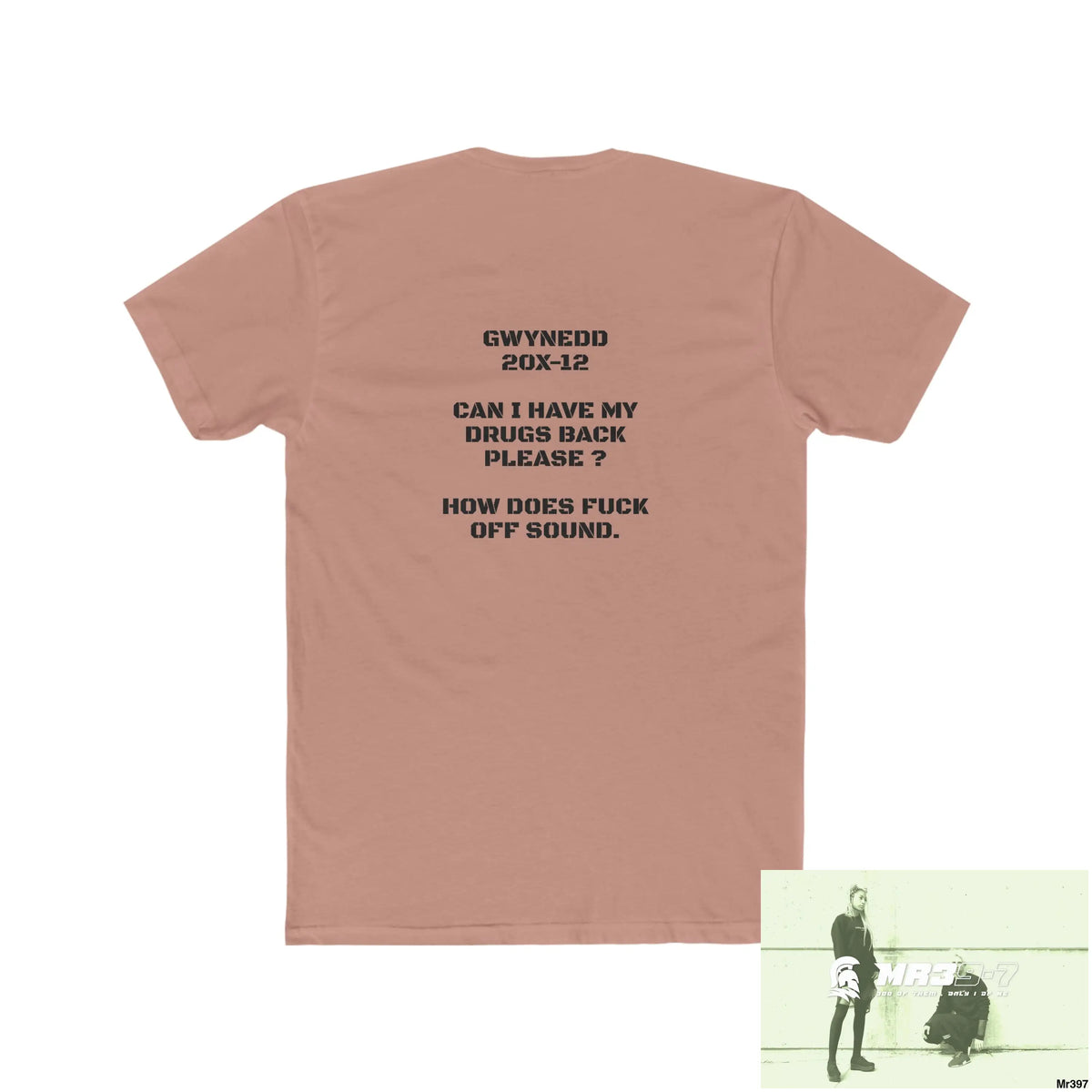 A1-Vigilante Sparta Drugs back please ? Men’s Cotton Crew Tee T-Shirt