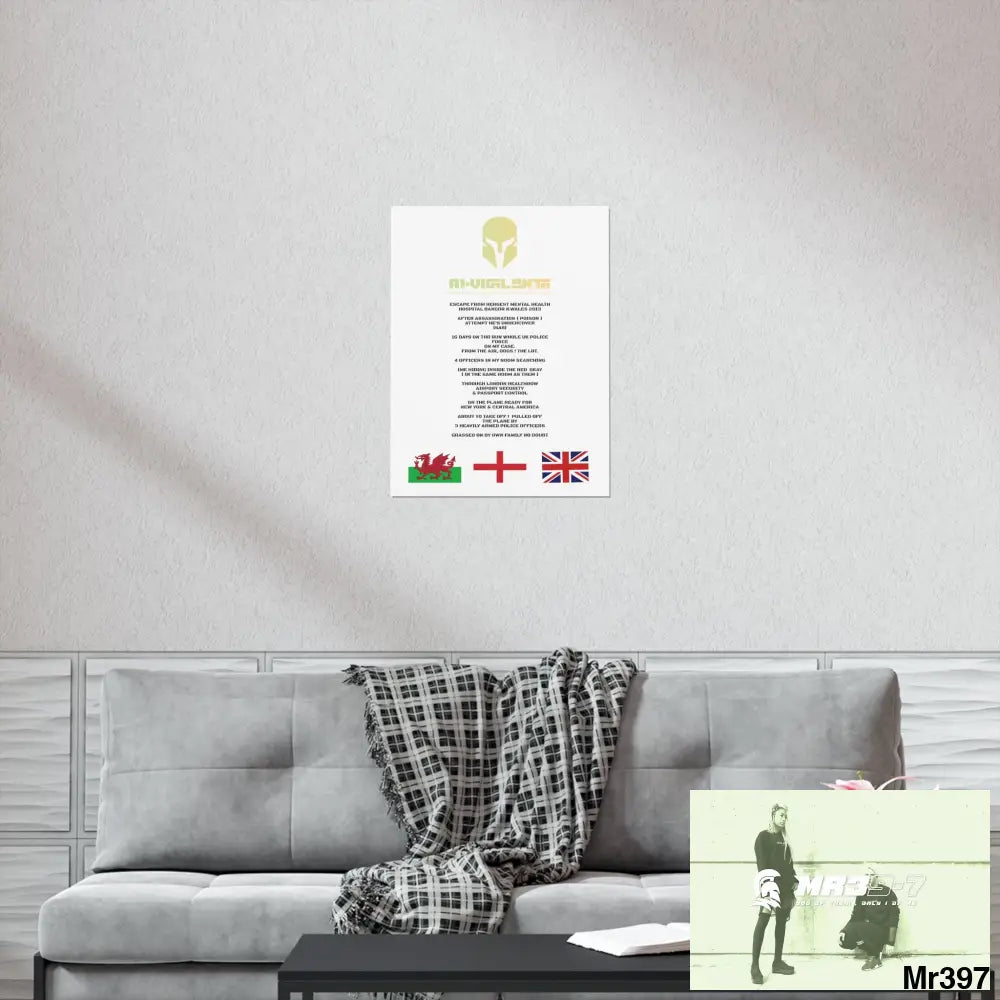 A1-Vigilante Sparta Escape from Hergest MH Hospital 2013 Matte Vertical Posters Poster