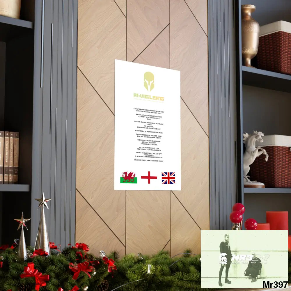 A1-Vigilante Sparta Escape from Hergest MH Hospital 2013 Matte Vertical Posters Poster