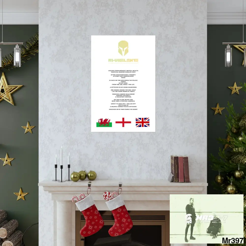 A1-Vigilante Sparta Escape from Hergest MH Hospital 2013 Matte Vertical Posters Poster